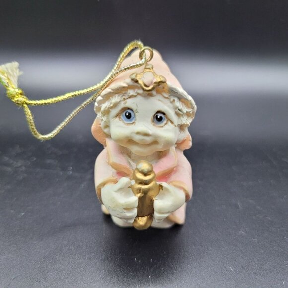 Giftco Dreamsicles Nativity Set 6 Piece Vtg Hanging Ornaments Big Eyes Small - Picture 5 of 8